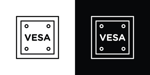 Vesa icon. Editable stroke. Icon for web.