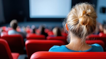 Watching the magic unfold in a bustling cinema hall