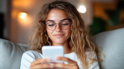 Loneliness creeps in as a woman scrolls through her phone on a couch