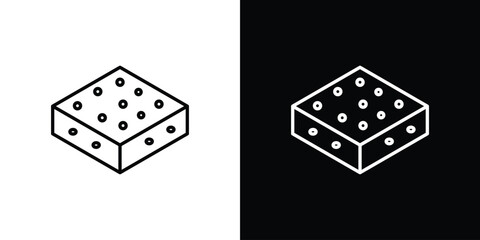 Halva icon. Editable stroke. Icon for web.