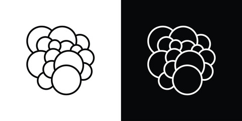 Cancer icon. Editable stroke. Icon for web.