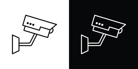 CCTV icon. Editable stroke. Icon for web.