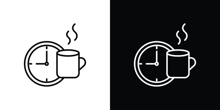 Break icon. Editable stroke. Icon for web.