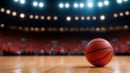 Excitement and anticipation in a vibrant basketball championship arena