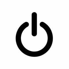 Power Icon Sleek Symbol of On/Off States and Technology Control 