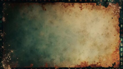 Aged Film Texture with Green And Brown Tones - Powered by Adobe