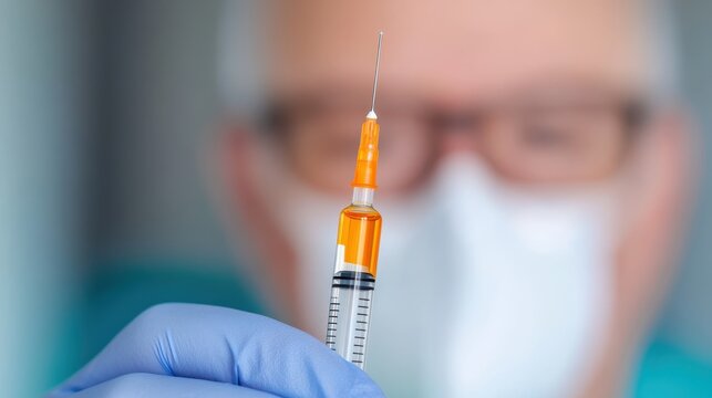 Elderly patient receives essential vaccine in the comfort of home