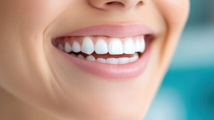 Obraz premium Bright smile shared by a woman enjoying her dental health routine