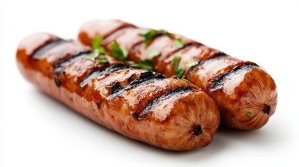 Juicy grilled sausages perfect for summer barbecues and picnics