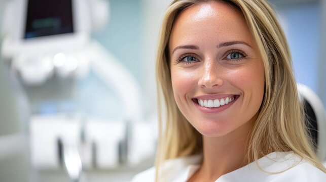Smiling dentist provides care in a modern dental clinic environment
