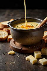 Creamy Cheese Fondue