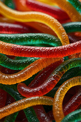 Glossy Gummy Worms