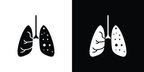 Tuberculosis TB icon vector, filled flat sign, solid pictogram. Symbol, logo illustration.