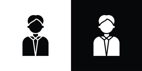 Tourist Guide icon vector, filled flat sign, solid pictogram. Symbol, logo illustration.