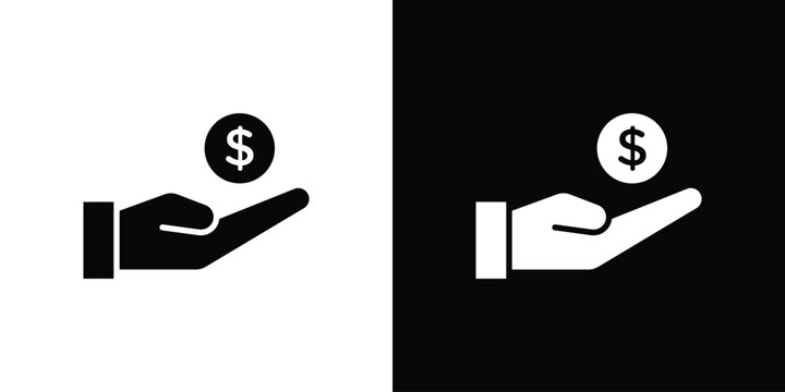 Revenue icon vector, filled flat sign, solid pictogram. Symbol, logo illustration.
