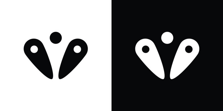 Pinball icon vector, filled flat sign, solid pictogram. Symbol, logo illustration.