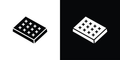 Mattress icon vector, filled flat sign, solid pictogram. Symbol, logo illustration.
