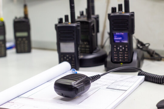Professional Two-Way Radios and Communication Equipment Setup