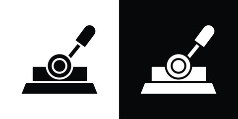 Lever icon vector, filled flat sign, solid pictogram. Symbol, logo illustration.