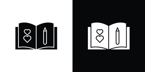 Guests book icon vector, filled flat sign, solid pictogram. Symbol, logo illustration.