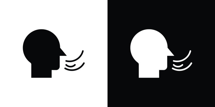 Breath icon vector, filled flat sign, solid pictogram. Symbol, logo illustration.
