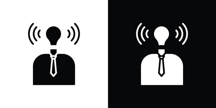 Brand awareness icon vector, filled flat sign, solid pictogram. Symbol, logo illustration.