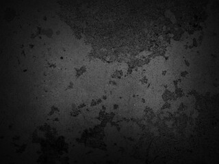 Obraz premium Black weathered cement surface texture. Dark concrete background