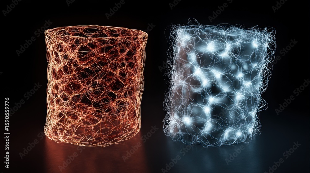 Poster visualization shows the changes in microstructure of alloy foils before and after plasma tempering, 