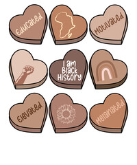 Teacher Black History Candy Heart