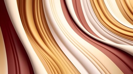 Flowing Terracotta Ribbons