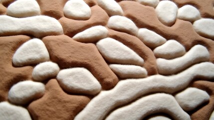 Terracotta & White Abstract Curves