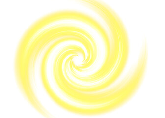 Radiant Golden Swirl Energy Vortex Abstract Design Isolated on a transparent background