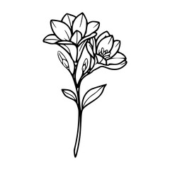stylized blossom twig