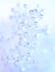 Floating Bubbles in Soft Pastel Light - Abstract Serenity