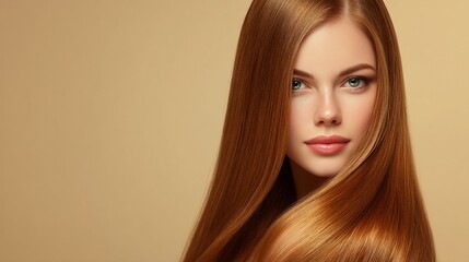 Naklejka premium Radiant Hair Beauty Banner/輝く髪のビューティーバナー9