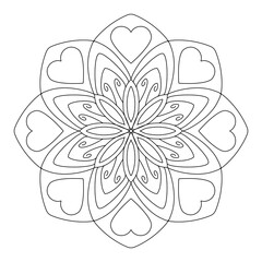 Mandala meditation coloring relaxing arts
