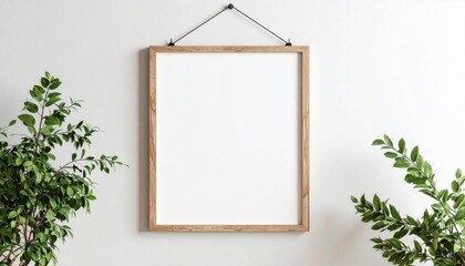 Wooden frame mockup