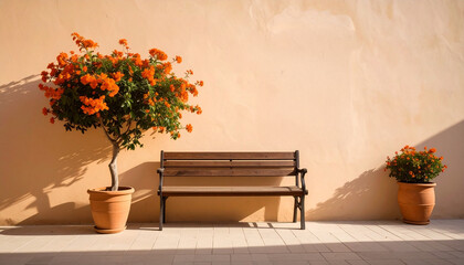 Bench in the afternoon