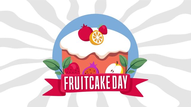 National Fruitcake Day with delicious fruitcake