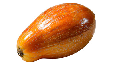 Vibrant Orange Papaya on White Background Fresh Healthy Tropical Fruit
