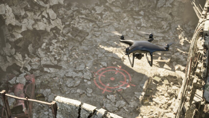 Future Drone War Robotic Infiltration Surveillance Mission