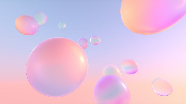 colorful balloons on a blue background