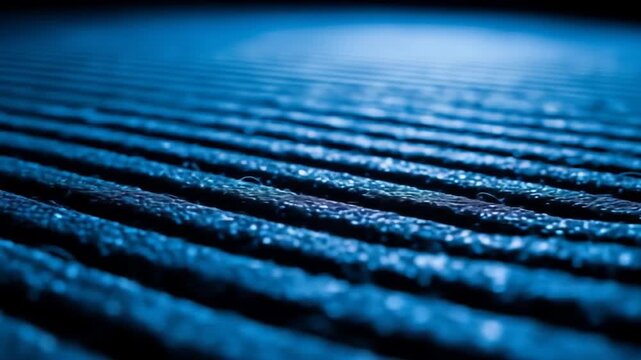Close-Up of Blue Textured Lines