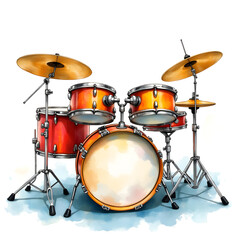 Obraz premium drum and drumsticks