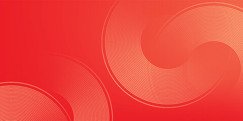 Fototapeta premium Abstract modern gradient horizontal template background. Trendy bright circle lines creative design. Minimal style graphic elements. Suit for poster, cover, banner, flyer, brochure, presentation