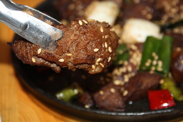 Korean Boneless Stone BBQ Ribs