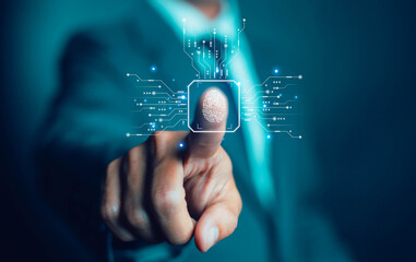Biometric fingerprint scanning is an identification technology that can be used to protect the security of networks as a unique identity of the person. Authentication is done using the thumb.