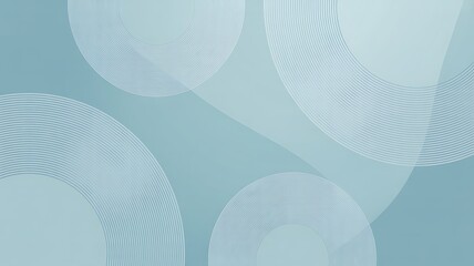 Fototapeta premium Abstract Circles and Lines on Blue Background