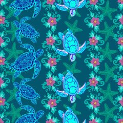 Sea turtle pattern