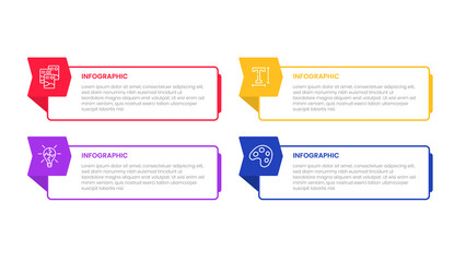 Infographic design 6 steps point or option with icons. Infographic business concept Can be used for info graphics, flow charts, presentations, web sites, banners.